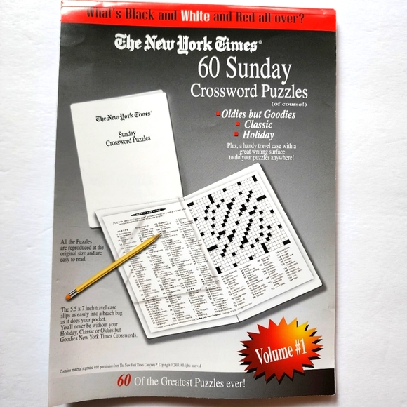 New York Times Crossword Puzzle Books Set of 2 - Picture 7 of 8